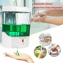 700ml Automatic Liquid Soap Dispenser Touchless Sensor Pump Plastic Shampoo Detergent Hand Washing Dispensers Container T9C5