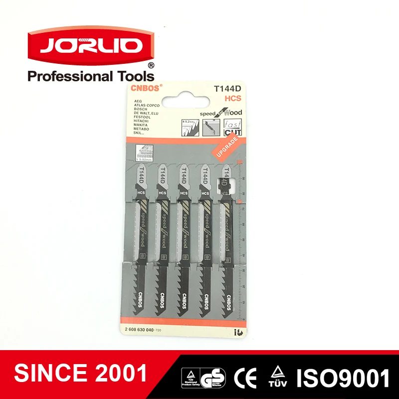 

Jorlio 10PCSJig Saw bladeT144D T-Shank High Carbon Steel Reciprocating Saw for Wood Plastics Cutting Fast Cutting Tools