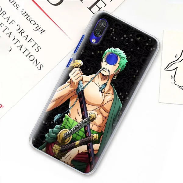 Цельный чехол Roronoa Zoro для Xiaomi mi A3 A1 A2 8 Lite 9T CC9E Play Red mi K20 Pro 7A Note 7 7S жесткий прозрачный чехол - Цвет: 09