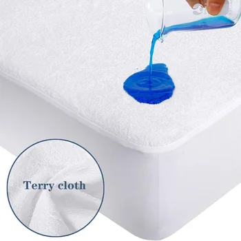 

180x200cm Waterproof Bed Sheet Cotton Mattress for Bed Terry Sheet Matress Cover Protector Elastic Comforters Bedspread Meet