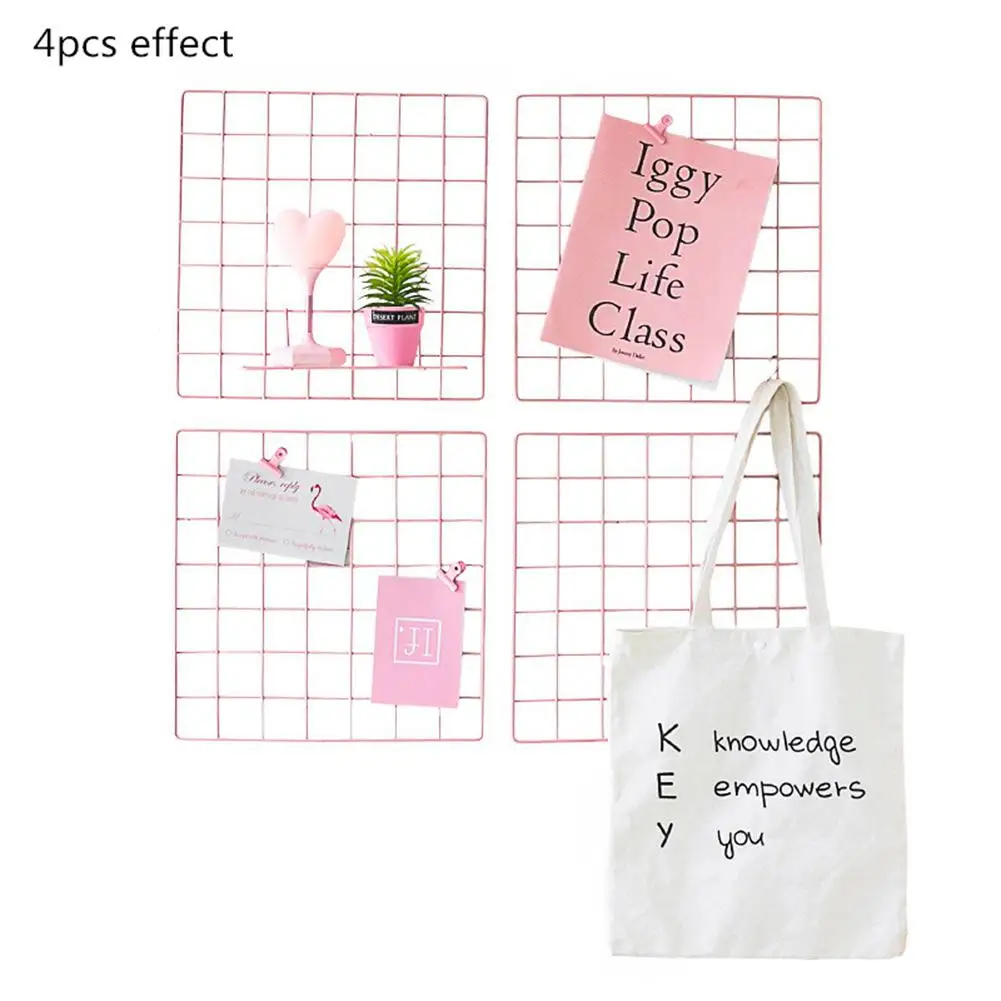 MeterMall спальня балкон розовый железная проволочная сетка настроение доска Фото