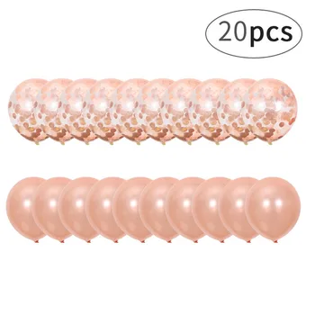 

20 Pcs Confetti Glitter Balloon Cake Toppers Mini Sequin Latex Balloon Craft For Cake Topper Birthday Cake Wedding Decoration