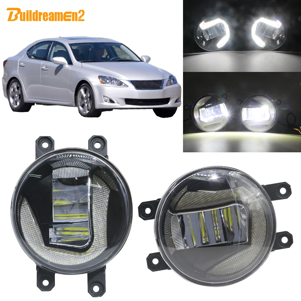 Buildreamen2 для Lexus IS IS250 IS350 Седан 2008 2013 Автомобильный светодиодный объектив туман