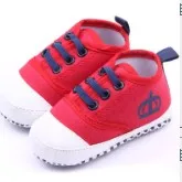Новая весенне-Осенняя обувь из искусственной кожи для маленьких мальчиков и девочек Повседневный нескользящий удобный однотонный мокасины для малышей от 0 до 18 месяцев - Цвет: Red D