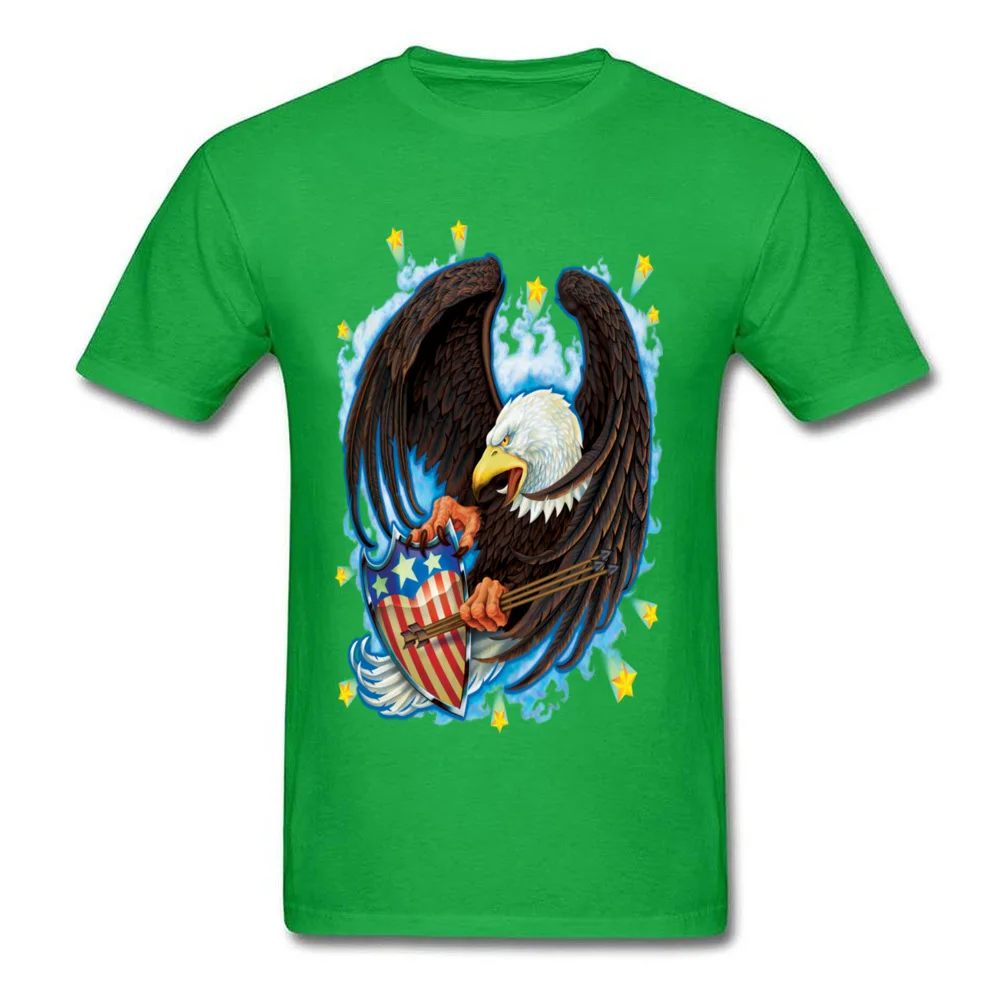 Screaming Eagel T Shirt for Men Street NEW YEAR DAY Tops Tees Short Sleeve Classic Unique Sweatshirts Crew Neck Cotton Fabric Screaming Eagel green