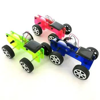 

Kuulee Solar Power Acrylic Car Q1 DIY Science Kit Physics Experiment Technology Assemble Car Toy Gift