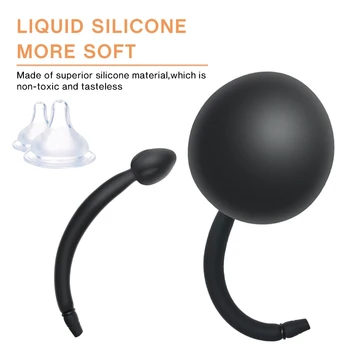 Inflatable Anal Plug Pump Expander Big Butt Plug Prostate Massage Anus Dilator Anal Dildo Buttplug Ass Sex Toys For Women Men 4