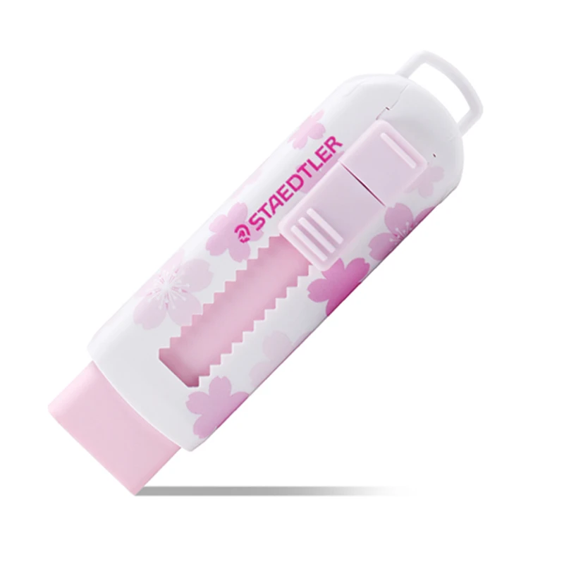 Pencil Eraser 1pcs STAEDTLER Retractable Pushable Rubber 525 Cherry Blossom Limited Drawing Sketch Design