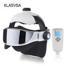 KLASVSA Электрический массажер для головы и шеи с дальним инфракрасным нагревом, Вибрирующая маска для глаз, массажный стимулятор давления воздуха для мышц, забота о здоровье