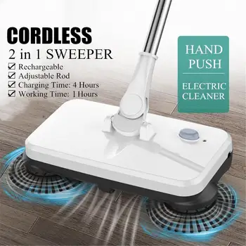 

Electric Mop Handheld Wireless Rechargeable Sweeping Machine Cordless Reusable Cleaning Pads Spin Powered Floor Mopper