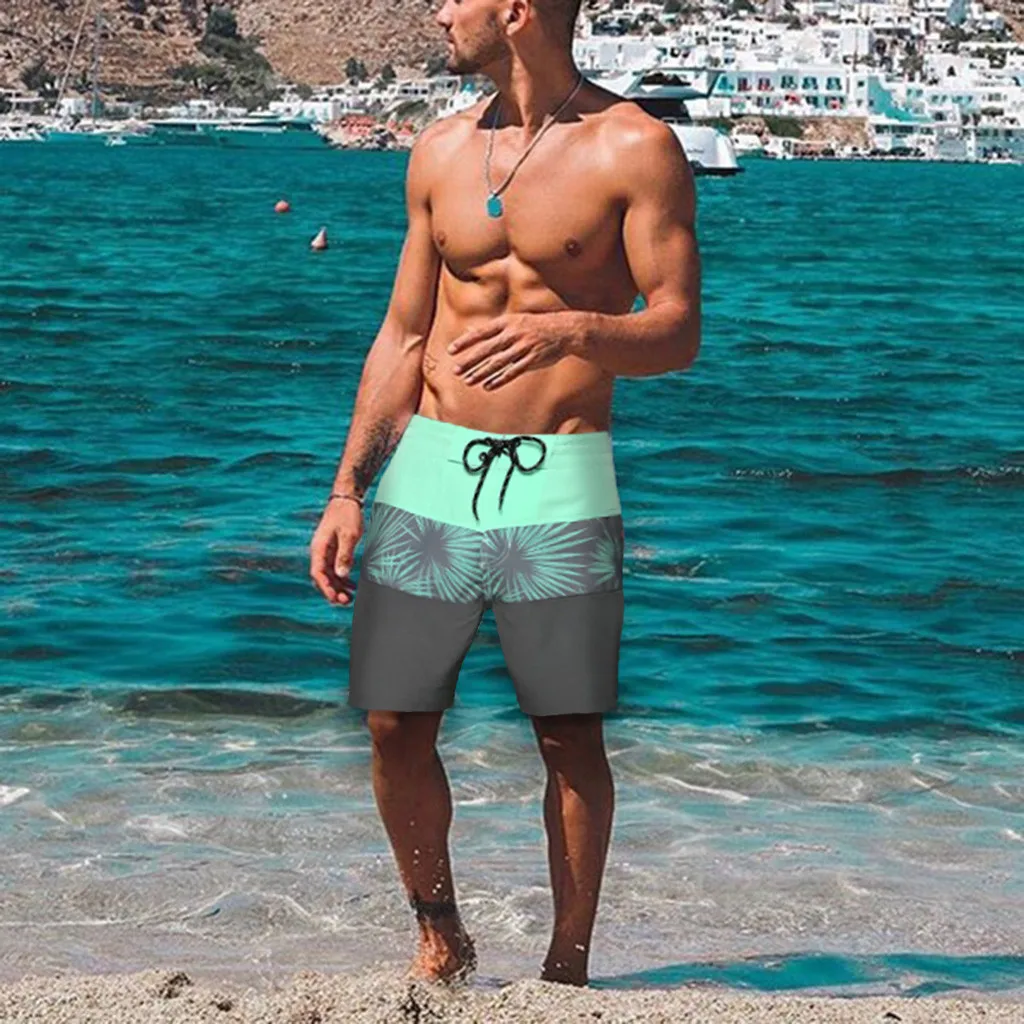 Мужские повседневные спортивные шорты, мужские одноцветные свободные пляжные штаны мужские пляжные шорты, пляжные шорты для серфинга, плавания, шорты для пляжа# g4