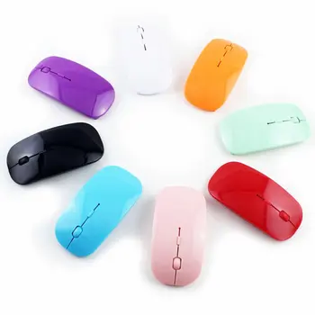 

2.4GHz Wireless Computer Mouse 2.4G Receiver Super Slim Mouse Rechargeable Mouse Silent Mute USB Optical Mice For PC Laptop