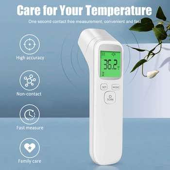 

Forehead Thermometer Infrared Non Contact Thermometer with Fever Alarm Temperature Measurement Device Digital Temperature
