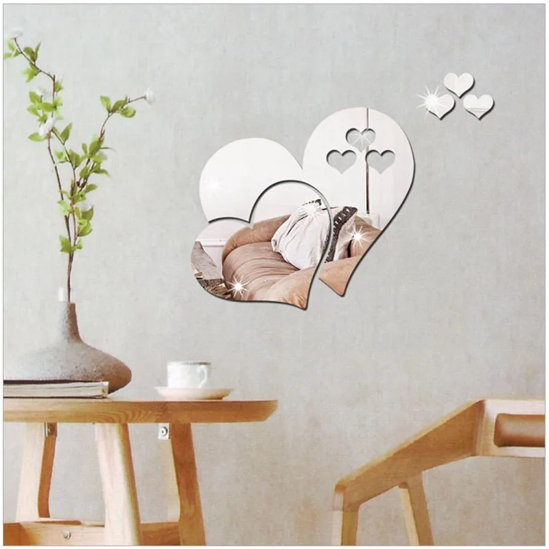 3D Butterfly Decoration Acrylic Mirror Wall Sticker Living Room Bedroom Bathroom Toilet Wall Mural Art Decal Home Decor Stickers
