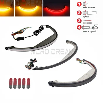 

Smoke/Clear Lens Single Or Double LED Sequential Turn Brake Light Fender Eliminator Kit Tail Blinker Light for Suzuki M109R M90