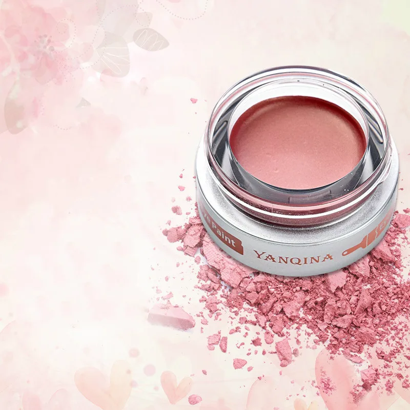 

Paint bucket eyeshadow high gloss blush wet powder waterproof monochrome pearl matte multi-color makeup