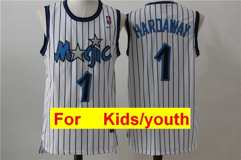 Бежевый Orlando Tracy McGrady Anfernee Peny Hardaway шакиль О 'Нил Аарон Гордон Молодежные баскетбольные майки для детей - Цвет: Бежевый
