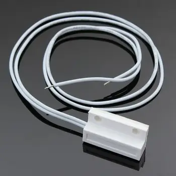 

High Tech Wired Door Window Sensor Magnetic Switch Home Garage Apartment Alarm System Detector