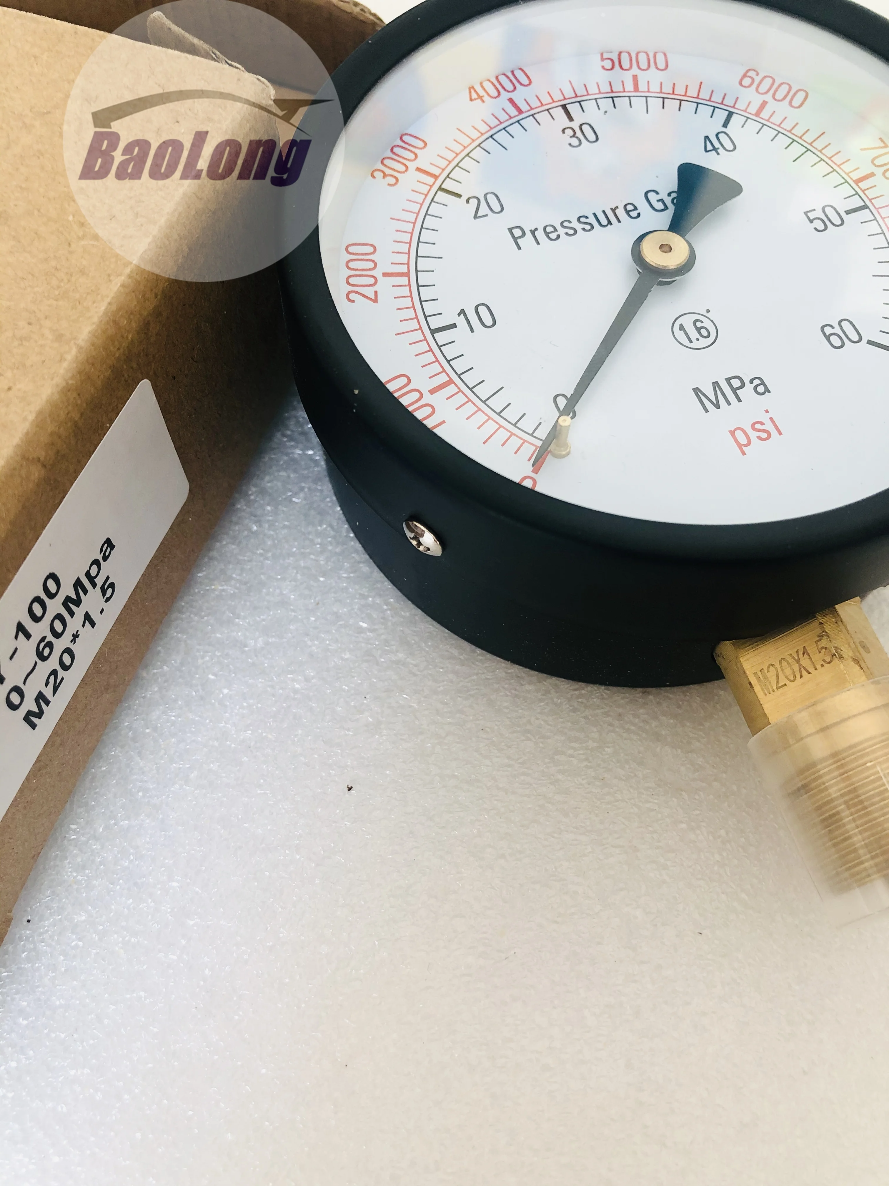 0-60Mpa Pressure Gauge for S60h Diesel Injector Nozzle Tester 0-8000Psi Pressure Meter Testing Tool pressure gauge