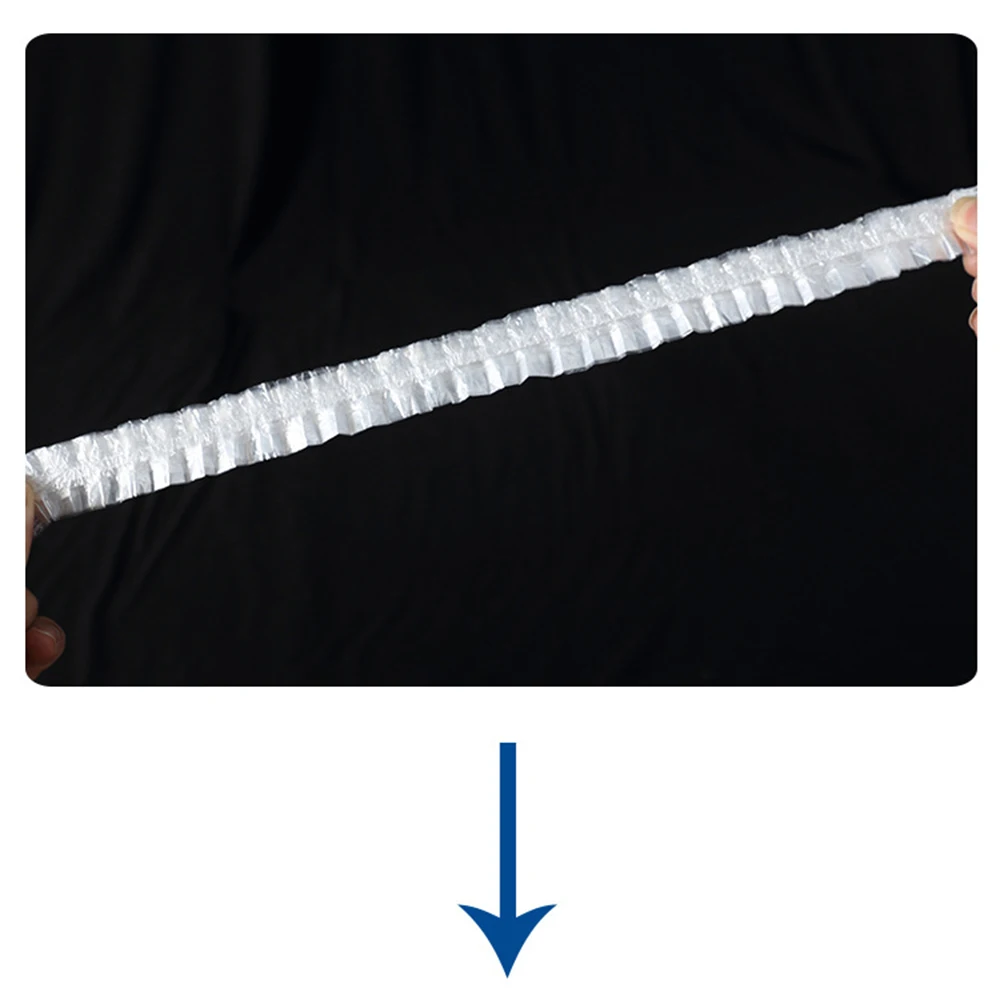 100 шт одноразовые пластиковые колпачки для душа водонепроницаемые прозрачные