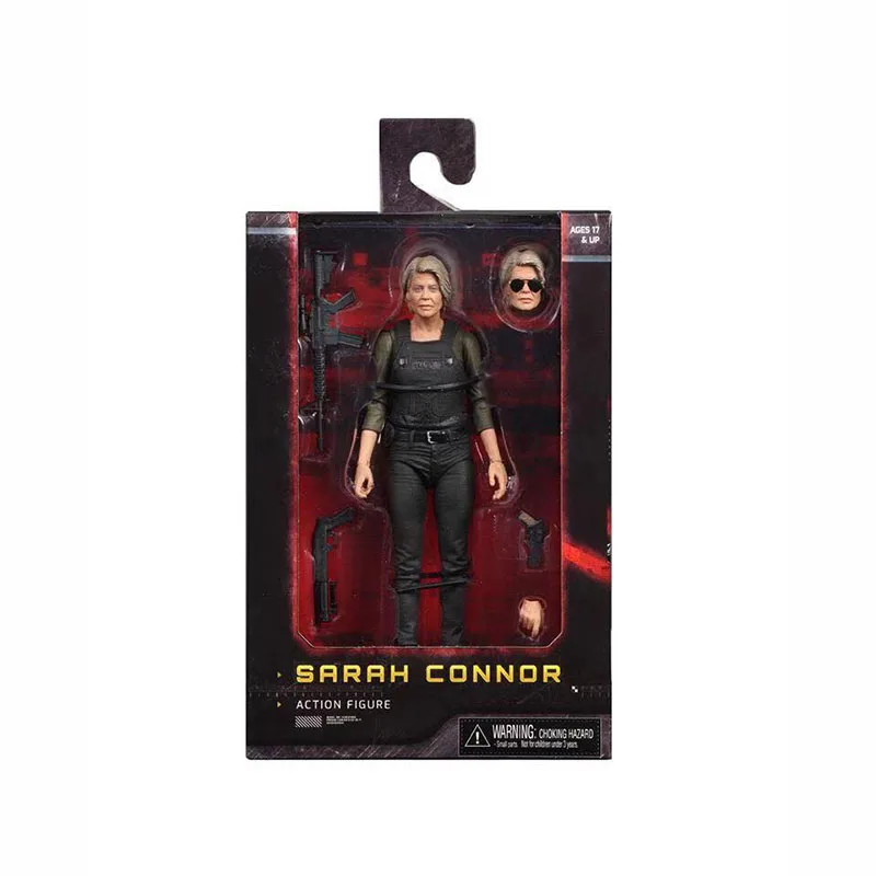 with retail box 18 см NECA Терминатор: Темная гибель Сары Коннор фигурка игрушки Сары украшение комнаты Хэллоуин подарки для детей - Цвет: with retail box