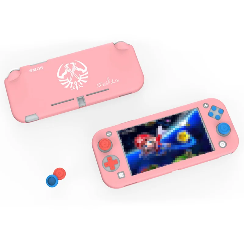 Силиконовый чехол для Nintendo Switch Lite розовый милый цветной задняя крышка аксессуары