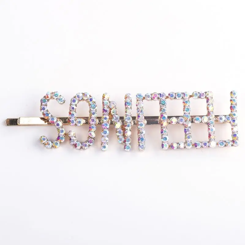 5 Pcs set Shiny Letter Hairpin Inlaid Rhinestone Girl Bangs Side Clip Fashion Women Lady Hair 1 5 Pcs set Shiny Letter Hairpin Inlaid Rhinestone Girl Bangs Side Clip Fashion Women Lady Hair 3