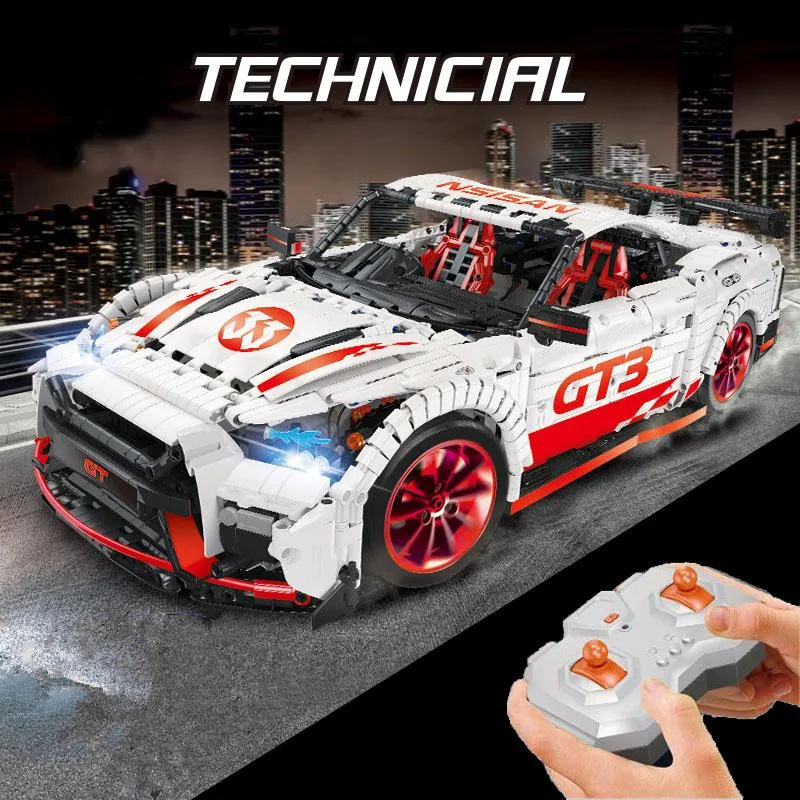 

GT-R RC Racing Car Remote Control MOC-25326 Model Building Blocks Bricks Kids Girl Boys DIY Gifts Funny Toy 23010 3408pcs