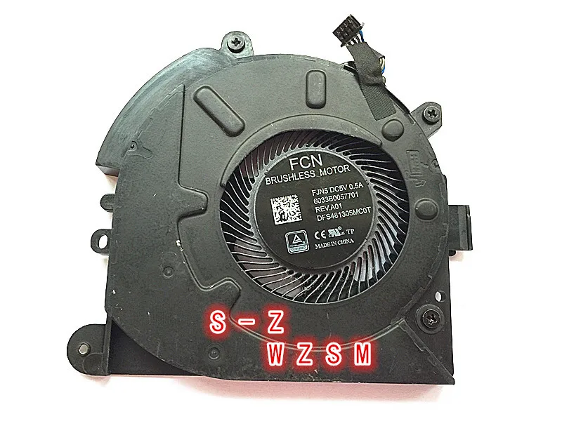WZSM Laptop CPU Cooling Fan for HP Elitebook 735 G5 830 G5 6033B0057701 EG75050S1-C040-S9A DFS481305MC0T