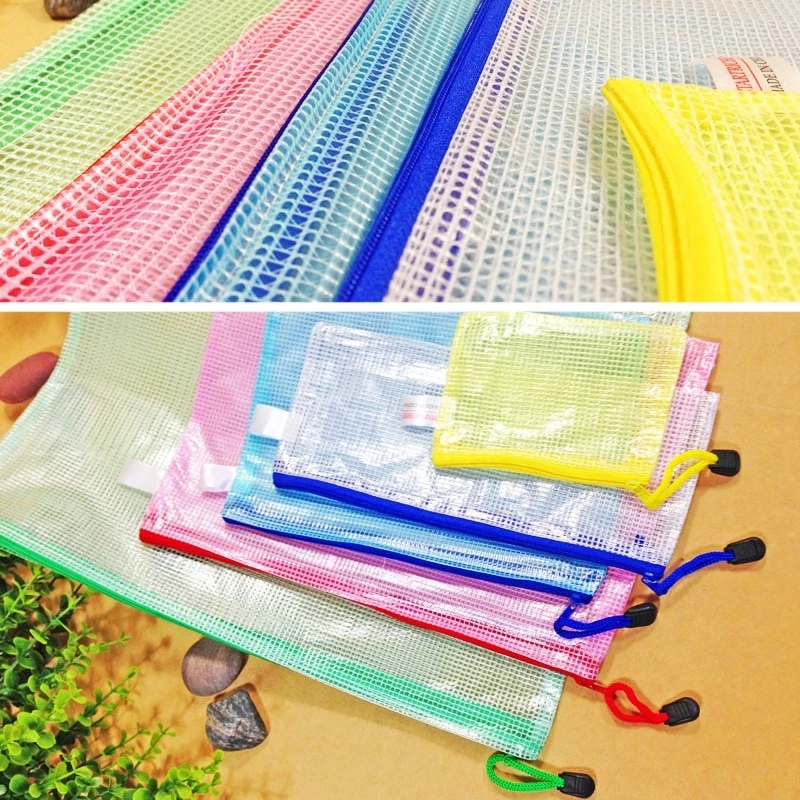 12 шт. A3 A4 A5 A6 B4 B5 B6 пластиковая сетка на молнии канцелярская сумка папка для файлов сумка школьные офисные принадлежности случайный цвет
