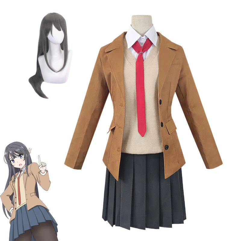 Костюм для косплея аниме Seishun Buta Yarou wa Bunny Girl Senpai no Yume wo Minai Sakurajima Mai | Тематическая
