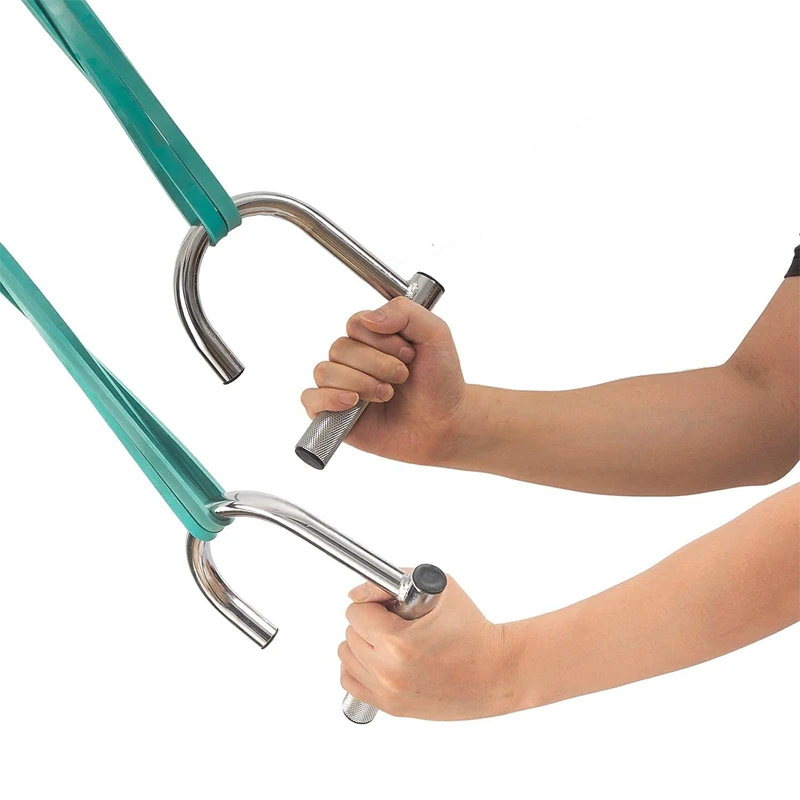 피트니스 저항 밴드 그립 핸들, 금속 풀업 보조 후크 바, 가정 체육관용 탄성 밴드, 역도 운동 장비