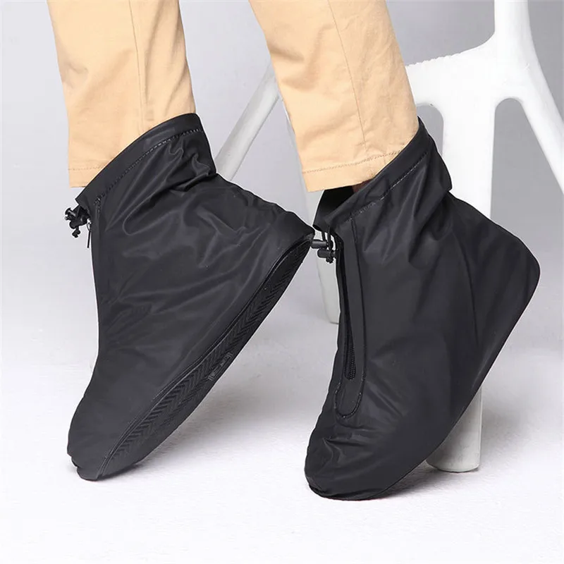 

Men Women Shoes Covers for Rain Flats Ankle Boots Cover PVC Reusable Non-slip Cover for Shoes With Internal Waterproof Layer