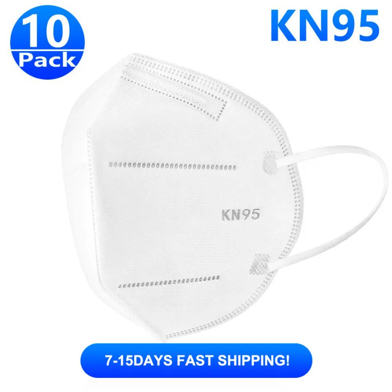 

10 Pieces Kn95 Mask Anti-Virus Mask Anti-pollution Dust Mouth Mask Respirator Masks Face Sanitary Safety Mask Fast Shipping Mask