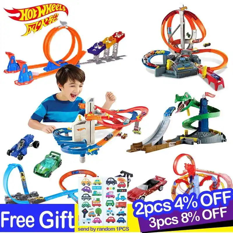 hot wheels city volcano set 4 in 1
