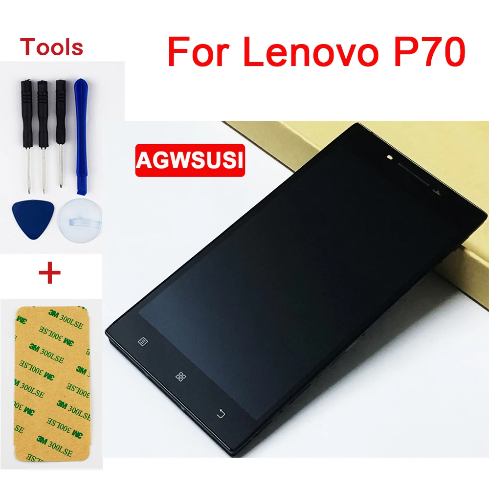 Сенсорный экран с дигитайзером для Lenovo P70 сенсорный стекло + ЖК дисплей модуль в