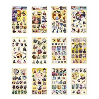 

12 Pcs/Set Naruto Anime Decorative Sticker DIY Sasuke Sakura Diary Cartoon Characters Label Stickers