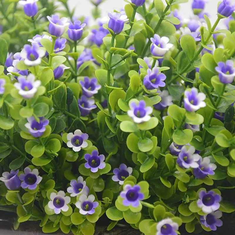 4 шт. Искусственные цветы кустарники листья эвкалипта кусты Искусственные пластиковые искусственные цветы букет имитация зелени искусственные растения