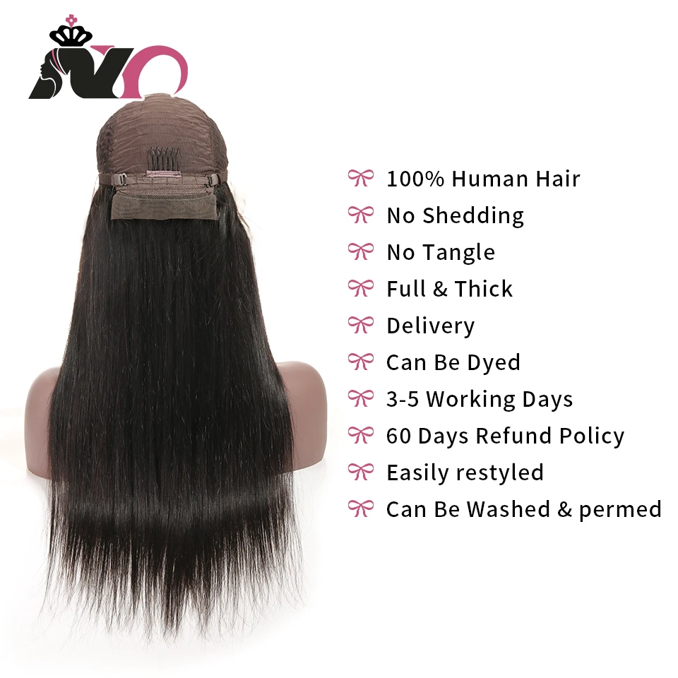 NY Hair 13*4 кружевные передние человеческие волосы парики бразильские Прямые предварительно выщипанные Детские волосы 8-28 дюймов не Реми волосы кружевные передние парики