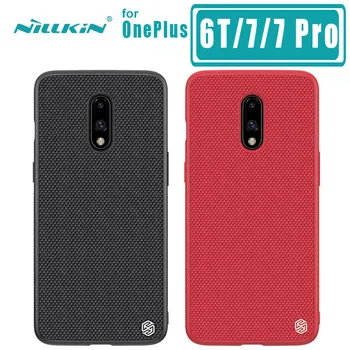 

Oneplus 7 7 pro 6T Case Nillkin 3D Textured Nylon Back Cover Soft Edge Ultra-Thin Phone Case for Oneplus 7 7 Pro 6T Nilkin Case