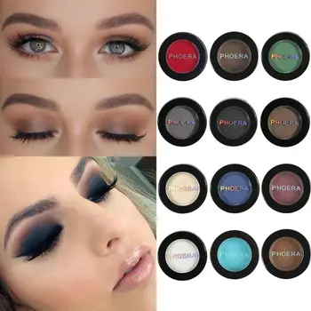 12 Colors Matte Eye Shadow DIY Advanced Makeup Natural Matte Waterproof Long Lasting Pigment Eyeshadow