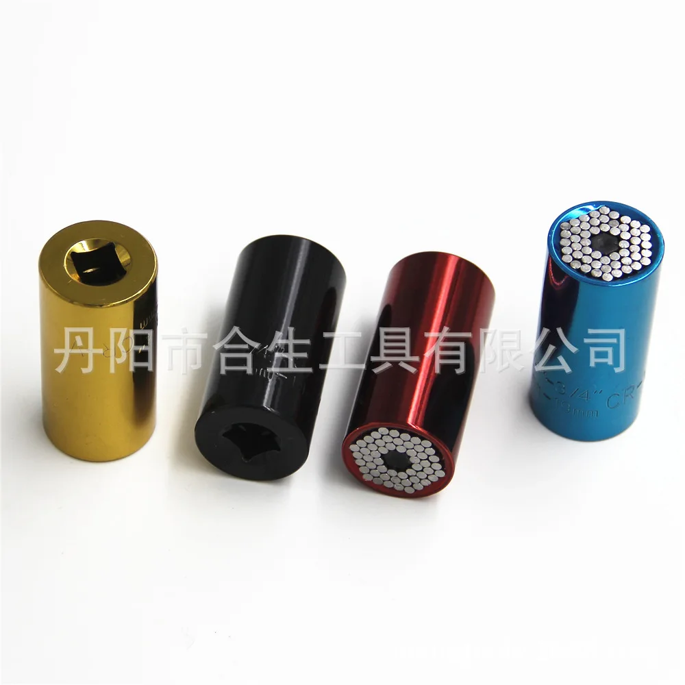 

Cross Border Color Universal Sleeve Screw Wrench Magic Universal Ratchet Wrench Hand Drill Multi-functional Suit Tool