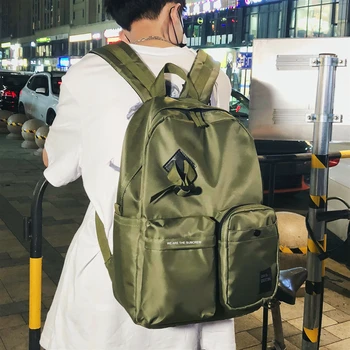 

Design High School Schoolbag bag's Fashion Casual Backpack Oxford Cloth Backpack bag's And women's Tide Brand Simple Tooling Bag
