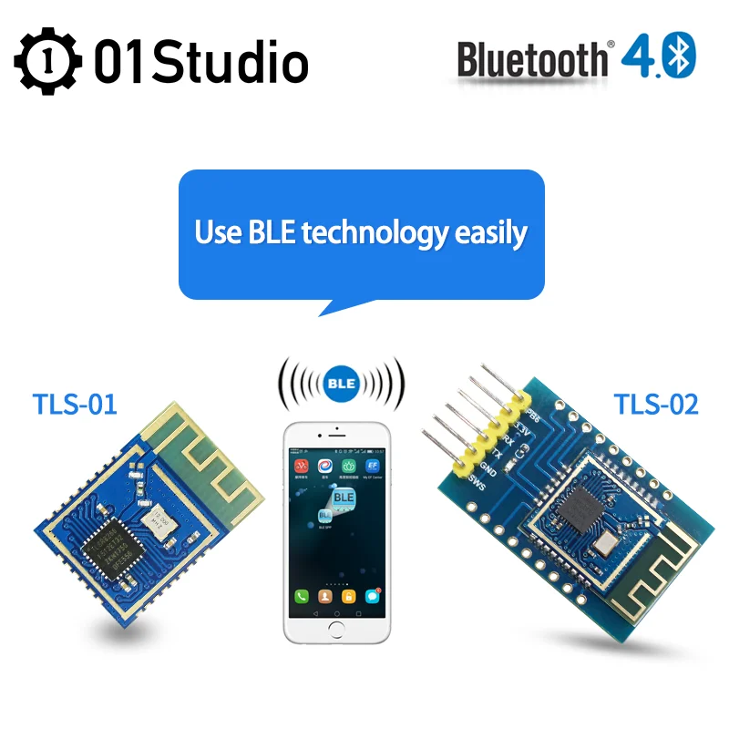 

TLS-01 TLS-02 BLE Buletooth 4.0 Uart Transceiver Transparent transmission Module TLSR8266F512 Switching Wireless Arduino