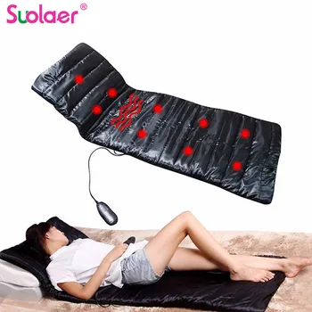 

Full-Body Household Tourmaline Massage Mattress Heating Vibrating Head Neck Electronic Massage Therapy Massager Bed Cushion