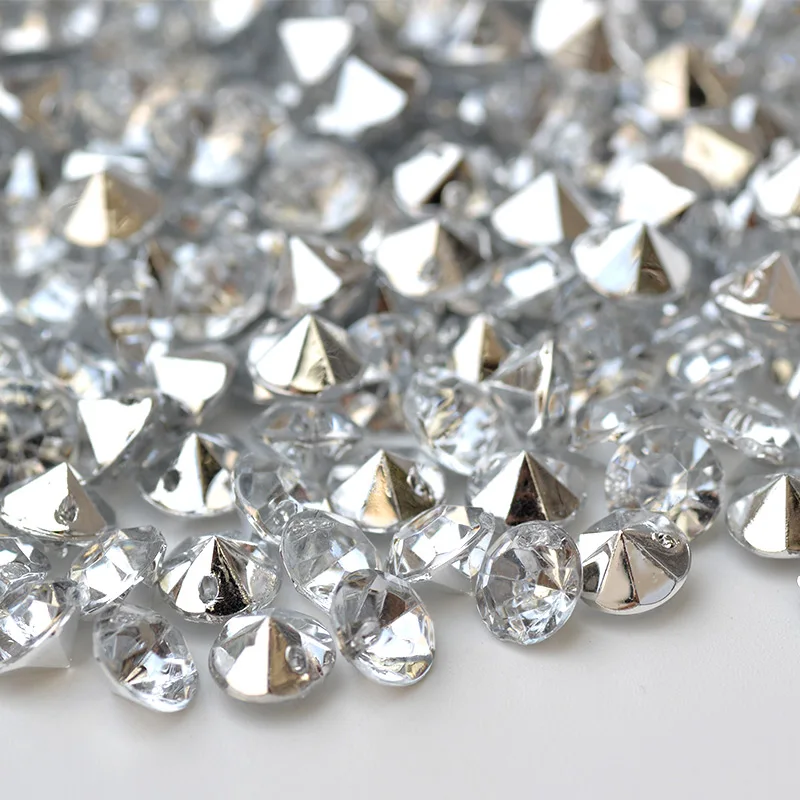 JUNAO-8mm-Clear-White-Crystal-Sewing-Rhinestones-Acrylic-Stones-Sew-On-Point-Gems-Round-Strass-for (3)