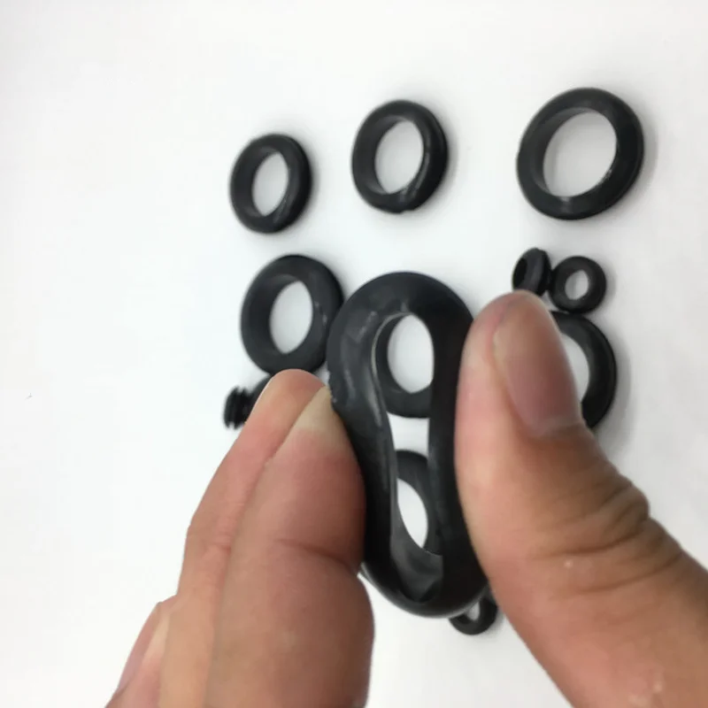 20pcs 30mm Tower Shape Rubber Wiring Wire Grommet Gasket Protector Ring 