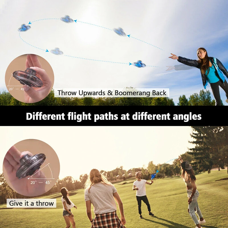 Спиннер UFO Fly Fingertip Flight Gyro Spinner Наружная игрушка для игры Рождественский подарок для взрослых детей