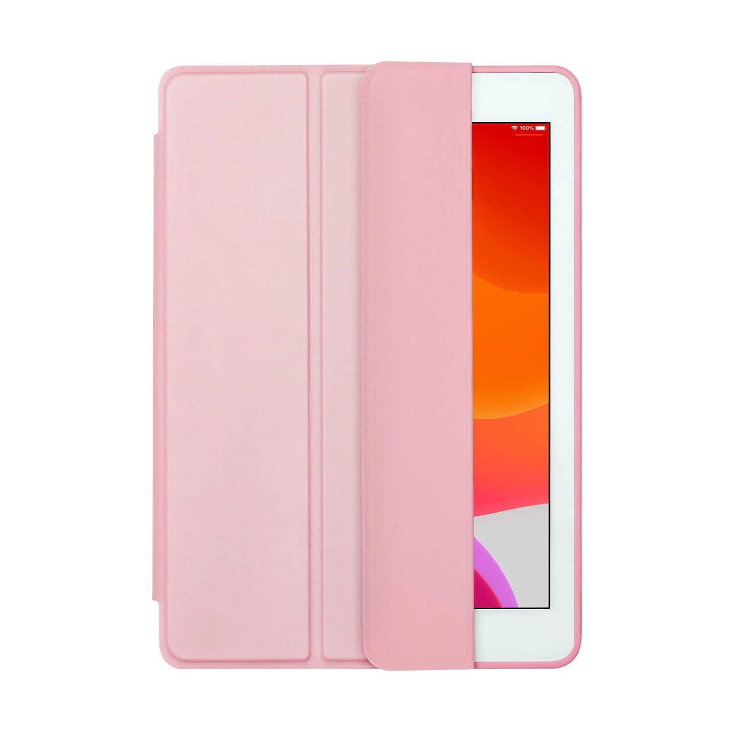 GOOJODOQ для iPad чехол 9,7 Air 2 Air Чехол iPad 6-го поколения Чехол Funda тонкий ТПУ силиконовый чехол Smart Cover для iPad Air - Цвет: Pink
