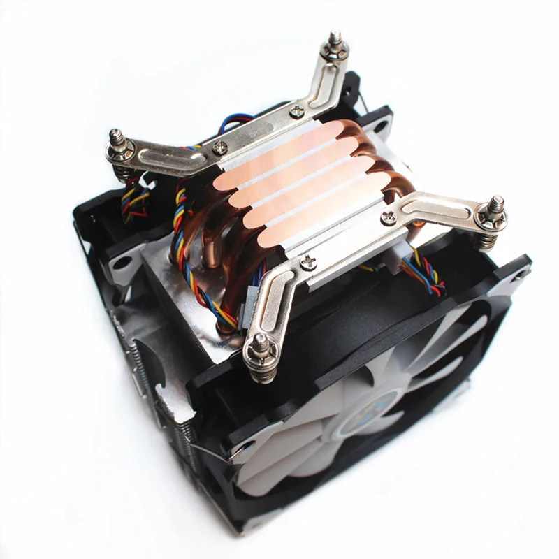 LANSHUO cpu, бесшумный двойной вентилятор, 4 тепловые трубки, 3 провода, кулер для процессора, вентилятор для Intel LGA 2011, Автономная материнская плата